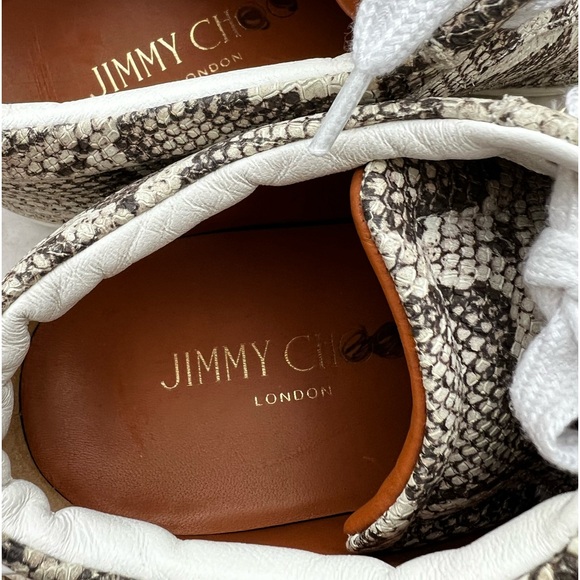 Jimmy Choo Snakeskin Print Sneakers size EU 37 - Picture 8 of 15